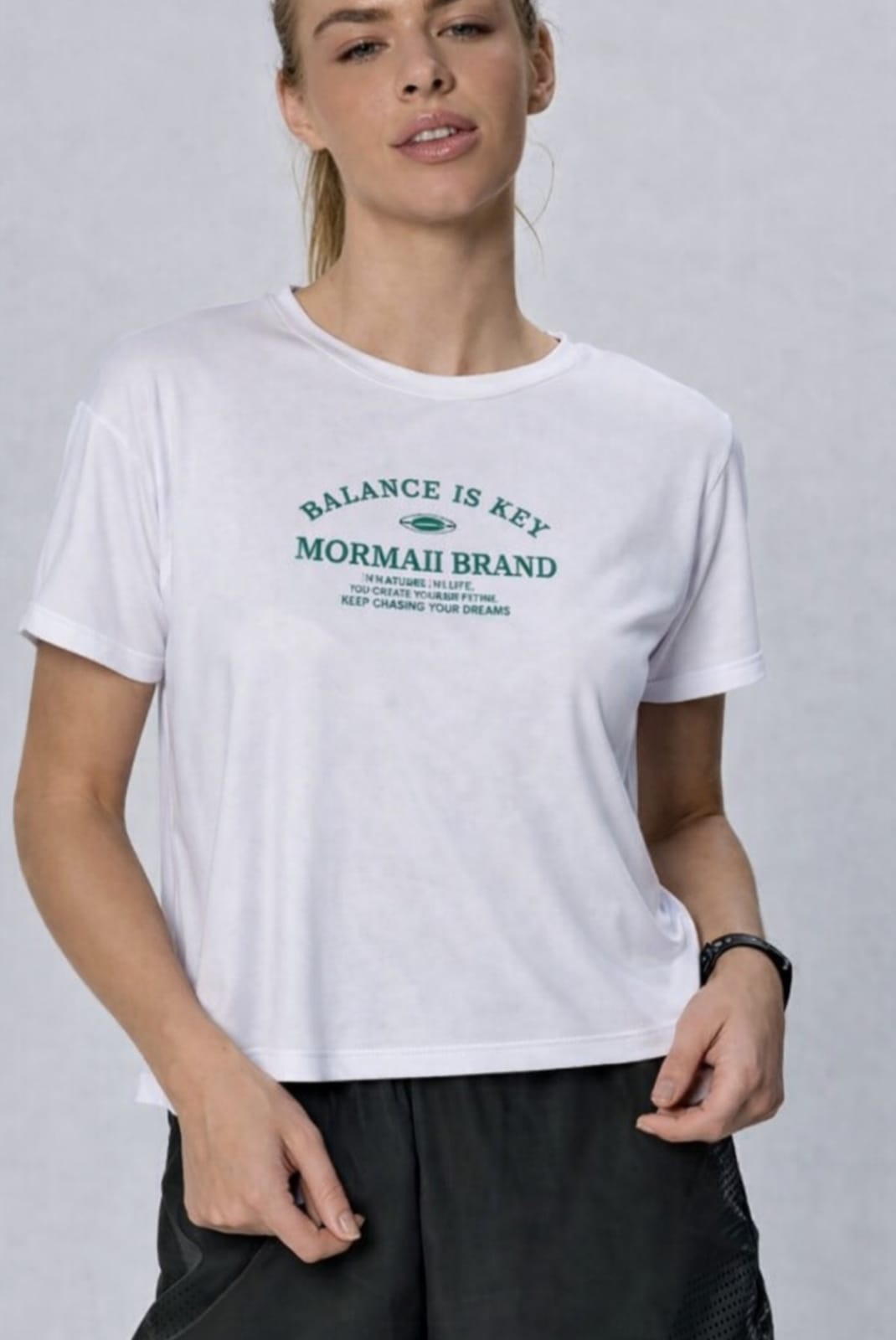 Camiseta Cropped manga curta Dry Fit