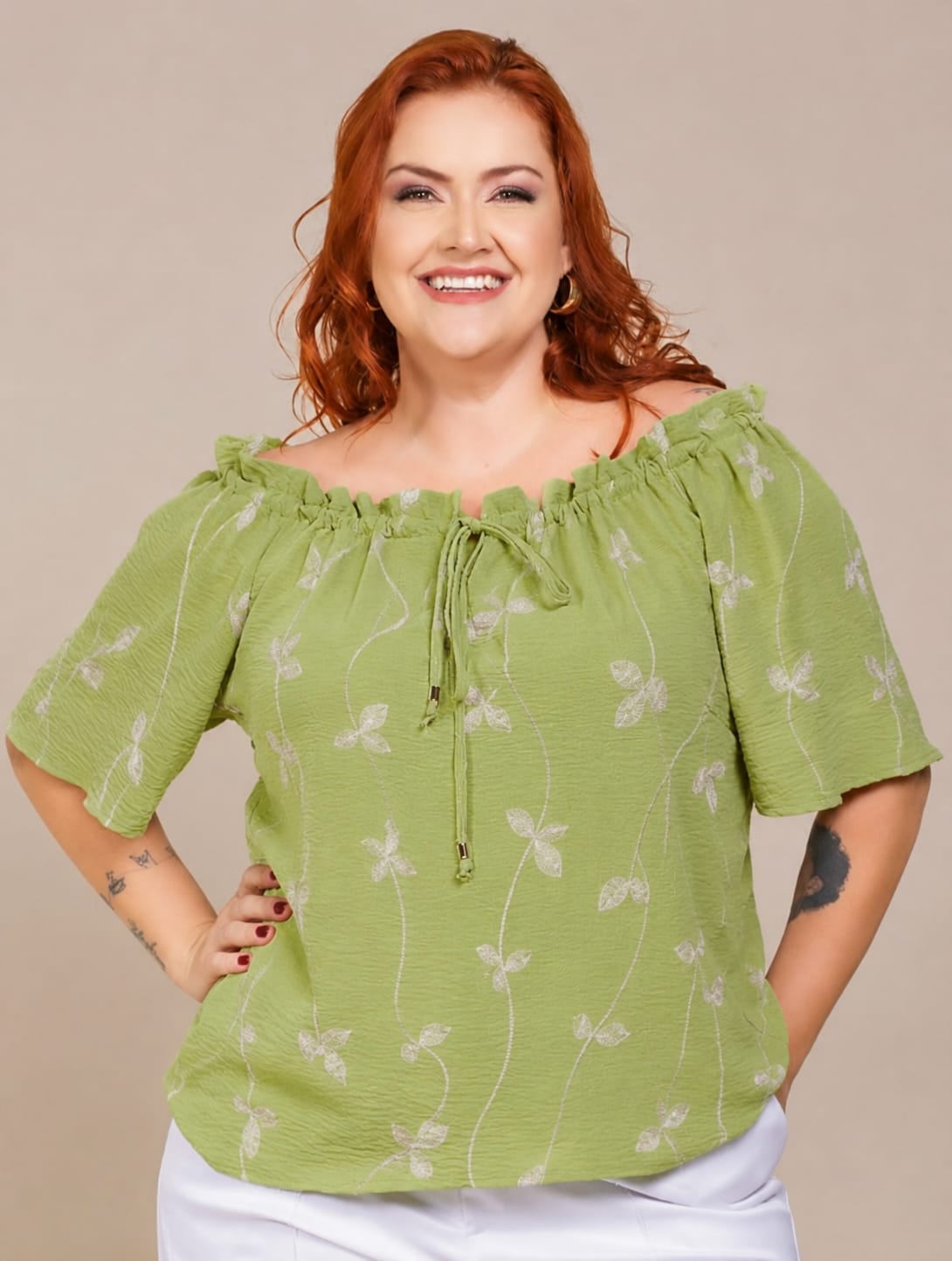 Blusa Manga Curta Alfaiataria