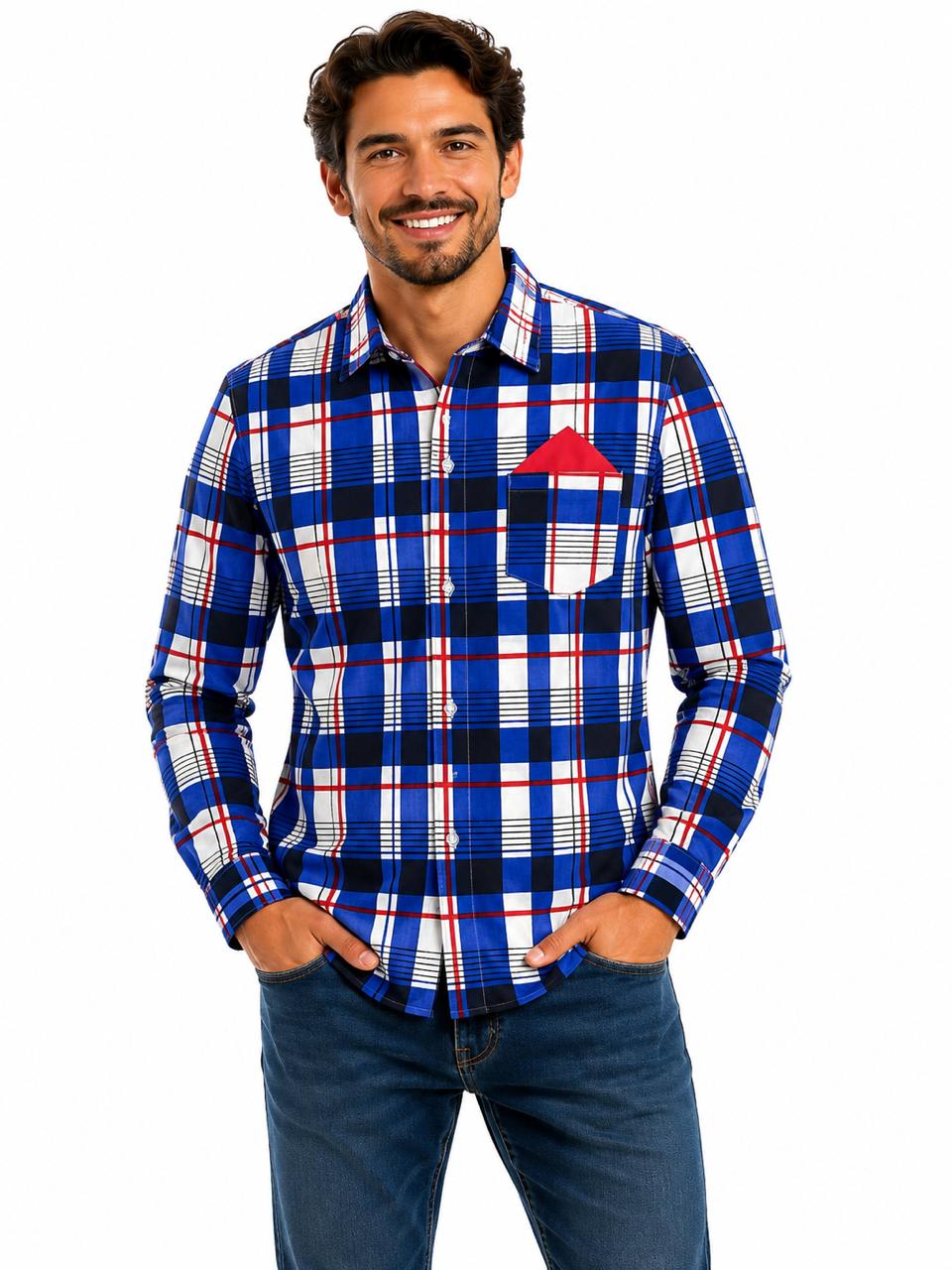 Camisa Xadrez Masculina Adulto