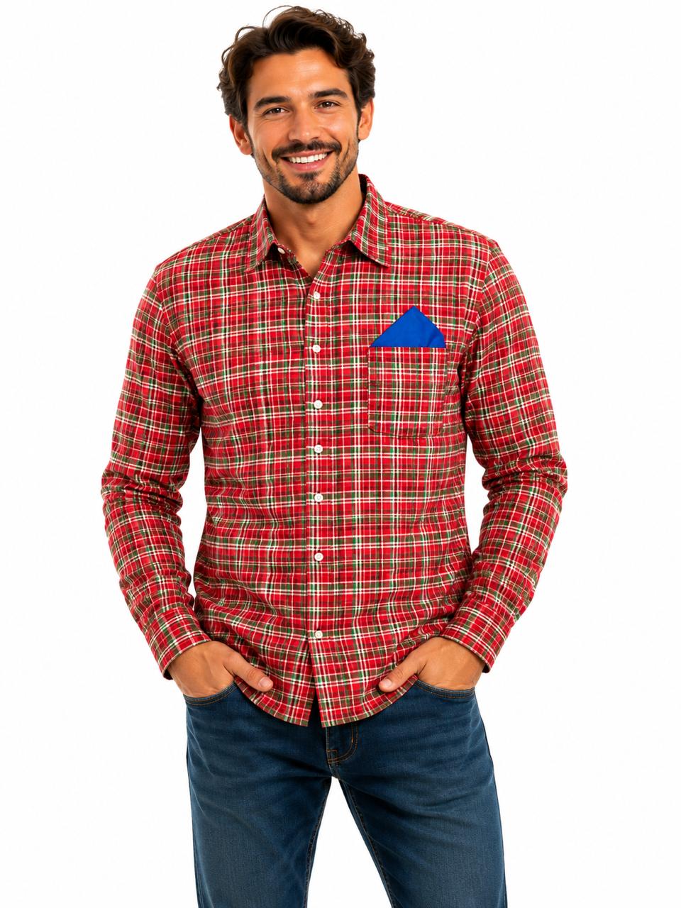Camisa Xadrez Masculina Adulto - Imagem 3