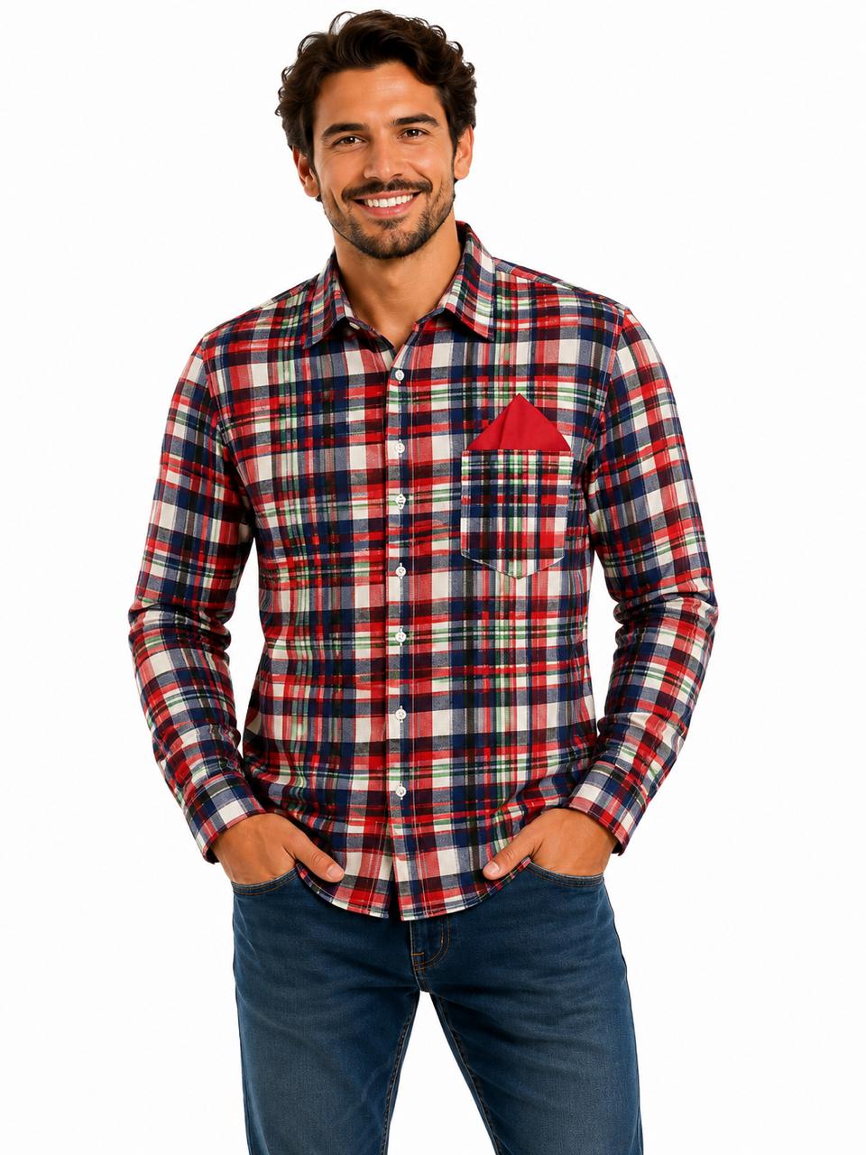 Camisa Xadrez Masculina Adulto