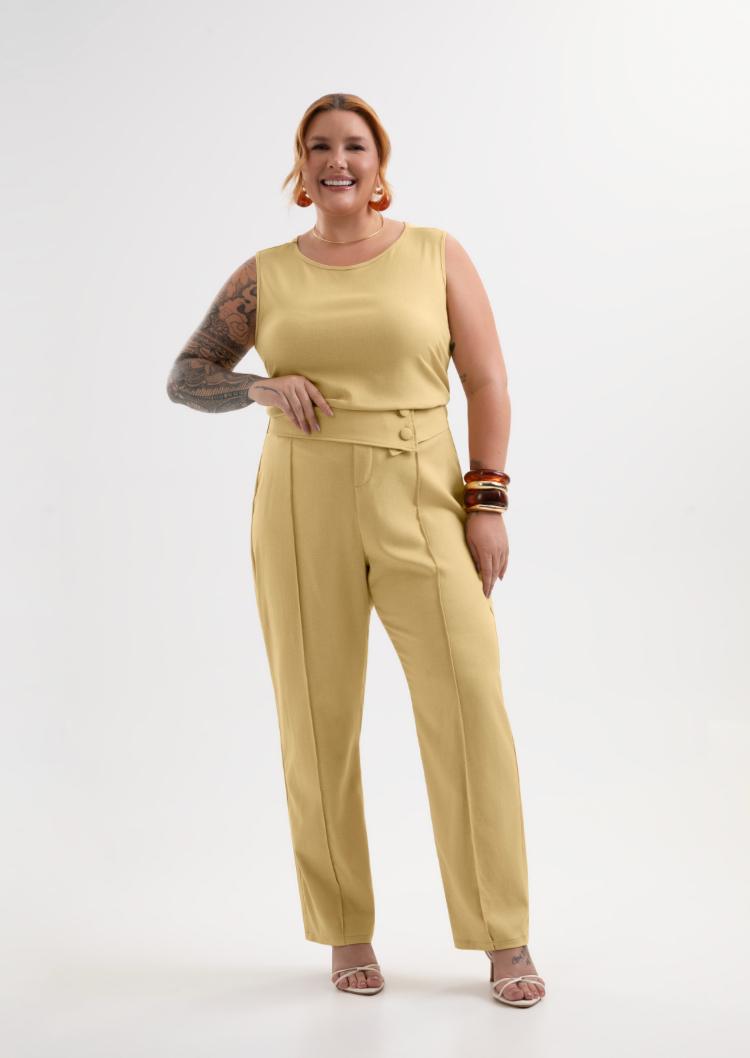 Calça Feminina Alfaiataria Plus Size - Imagem 2